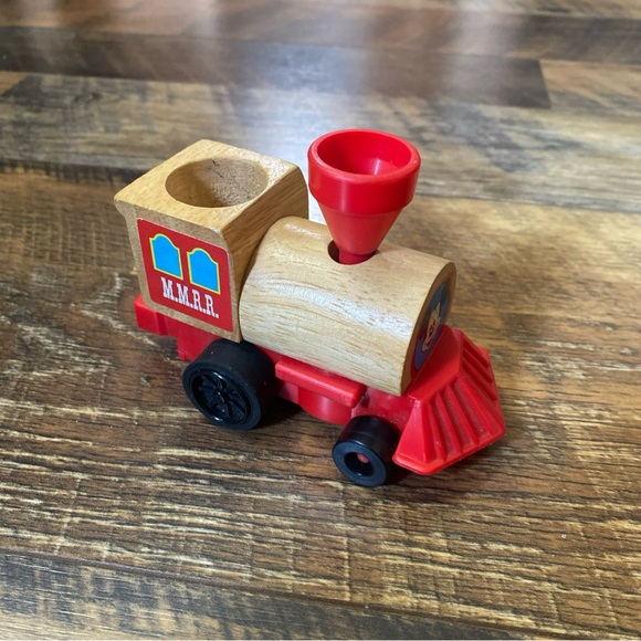 Vintage Mattel 1972 Mickey Mouse Wooden Wind Up TRAIN ONLY (No Characters) VTG - Picture 2 of 6
